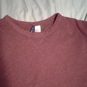Divided h&m crew neck maroon sweater
